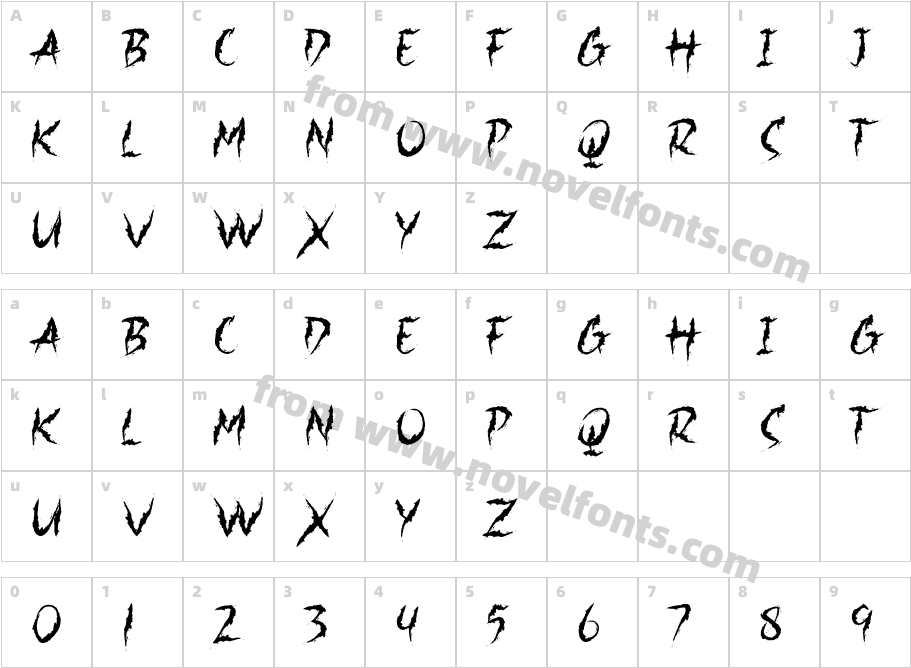 JacmaxCharacter Map