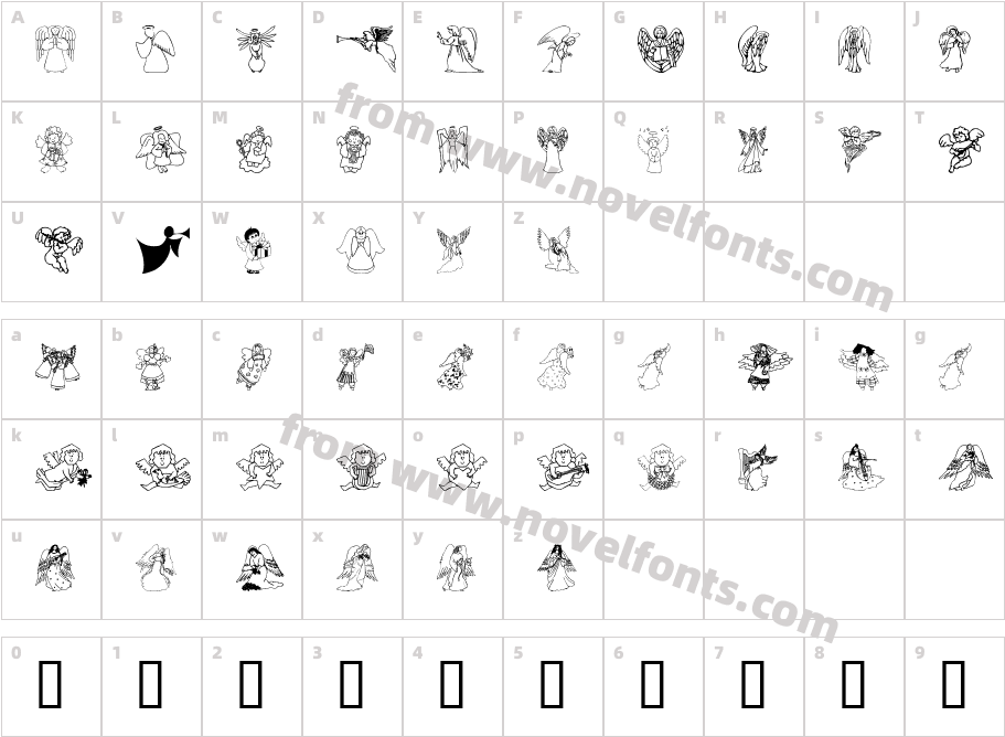 Angel'Os 1Character Map