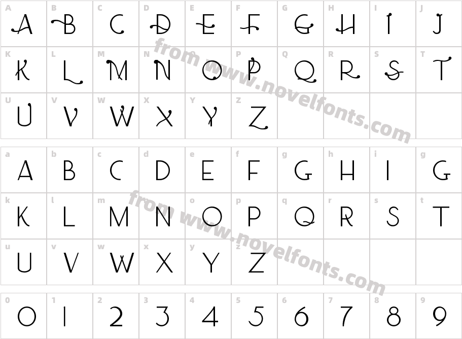 Jello Chlour BoldCharacter Map