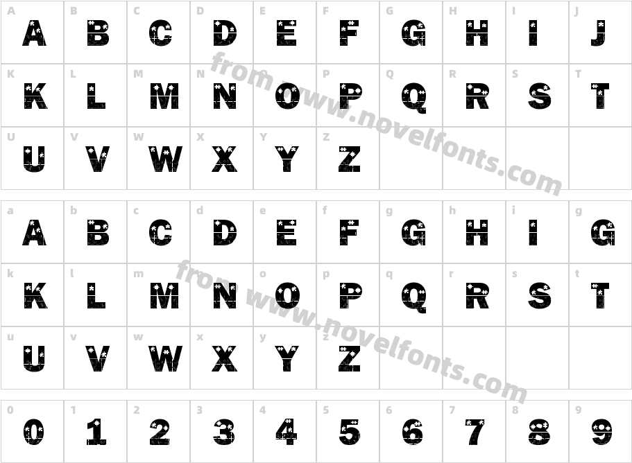 Jigsaw RegularCharacter Map