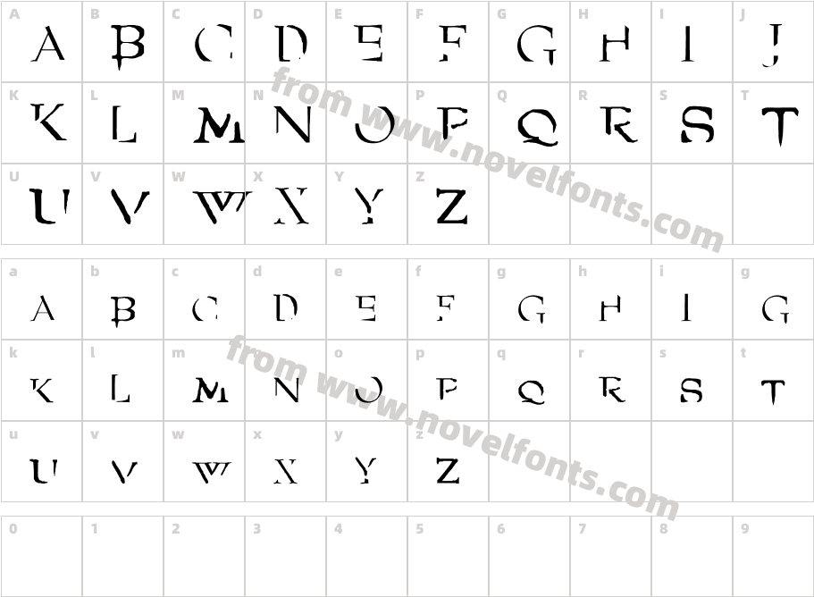 AngelCharacter Map