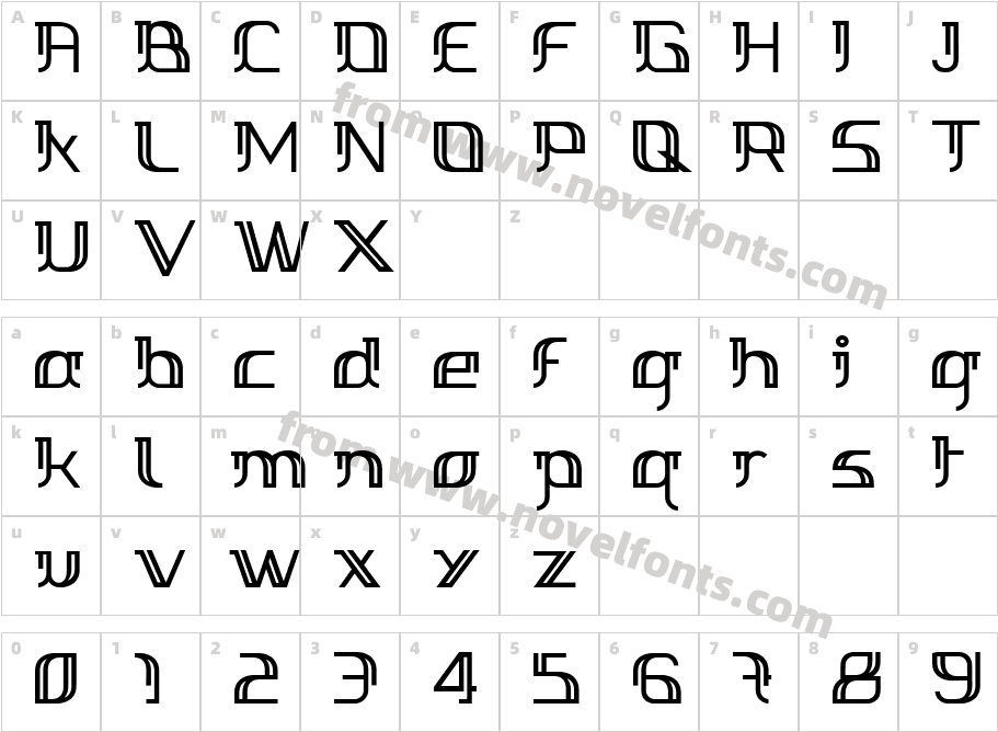 Margarette 01Character Map