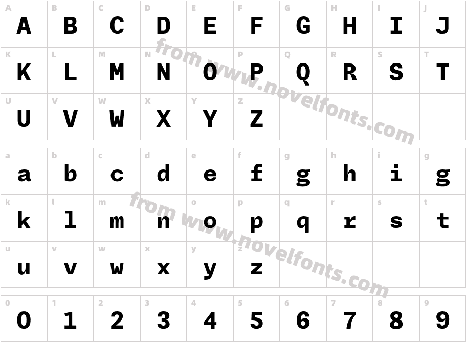 Jornada Mono HeavyCharacter Map