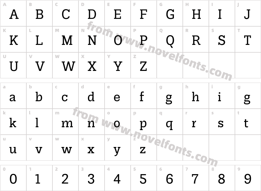 Jornada Slab BookCharacter Map