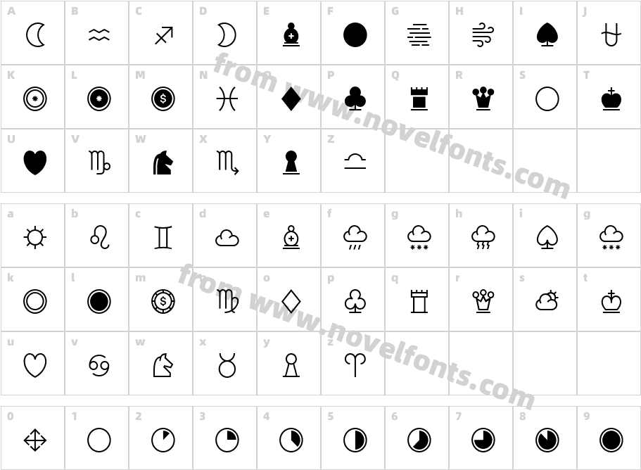 Jornada Symbols BookCharacter Map