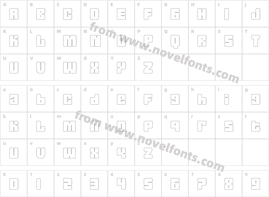 Joygist OutlineCharacter Map