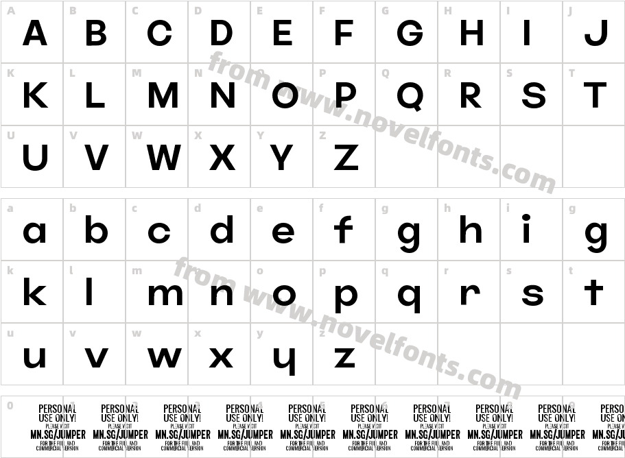 Jumper PERSONAL USE ONLY RegularCharacter Map