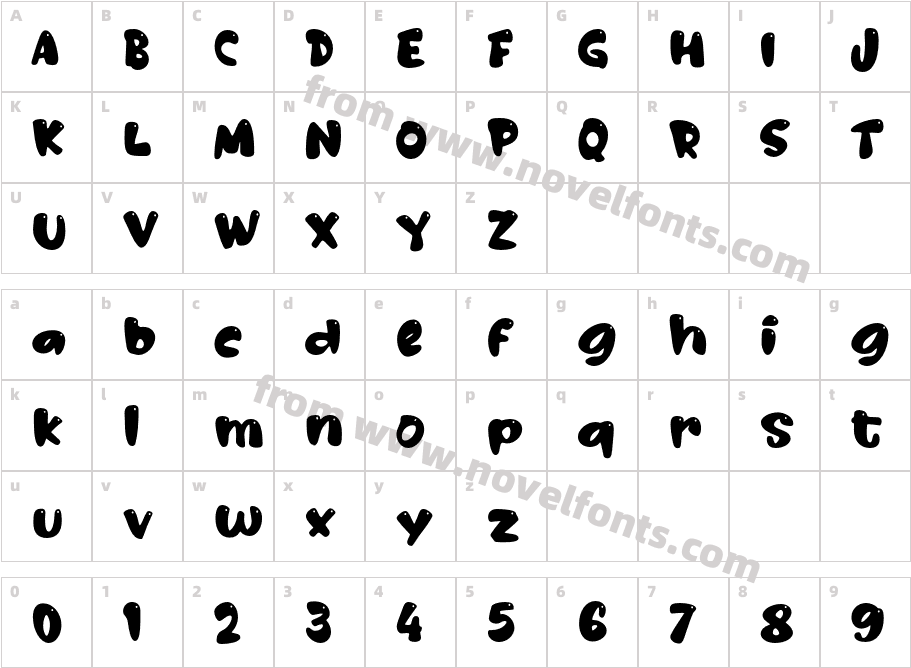 K KadokuCharacter Map