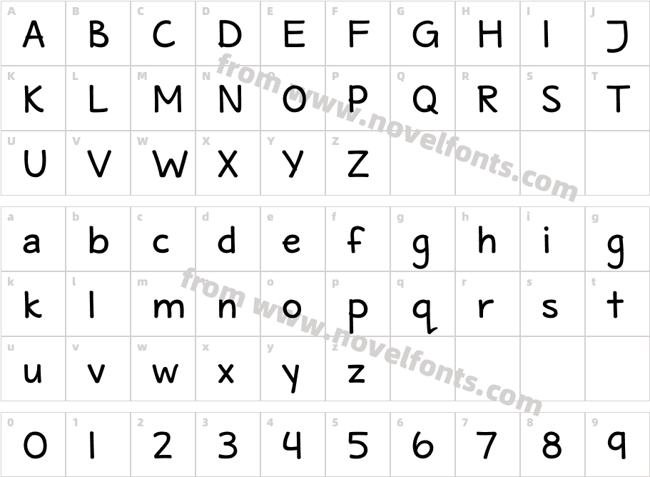 Maritime Tropical Neue Double BoldCharacter Map