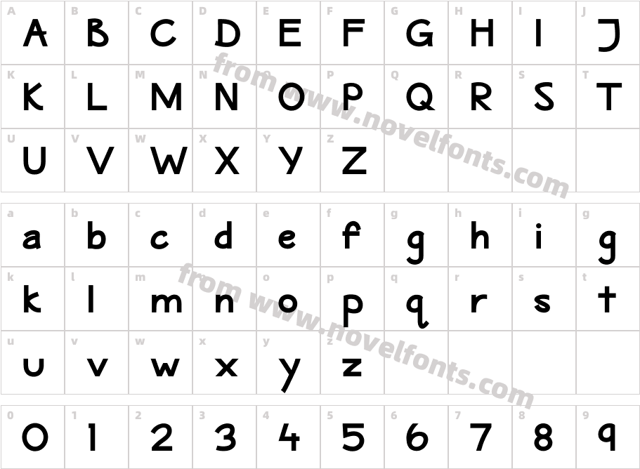 Maritime_Sans_extraboldCharacter Map