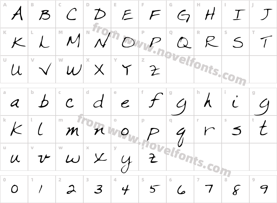 Marka RegularCharacter Map