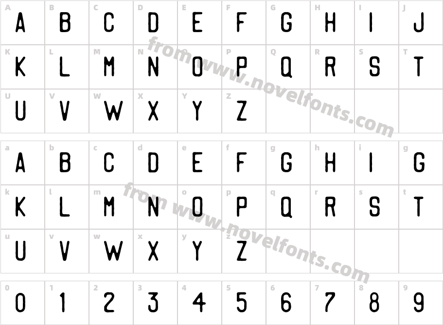 Kadisoka Sans RoughCharacter Map