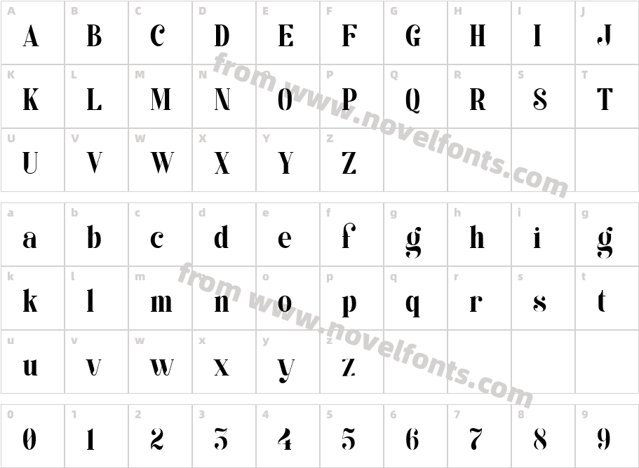 Kage Demi BoldCharacter Map