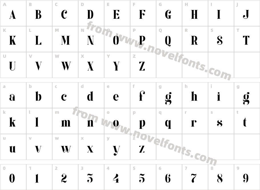Kage SemiboldCharacter Map