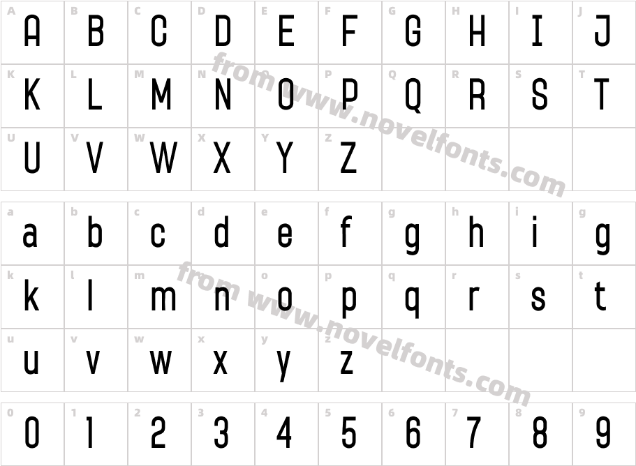 Kagoda BoldCharacter Map