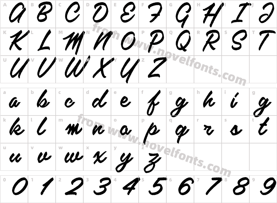 Kalamaya oldCharacter Map