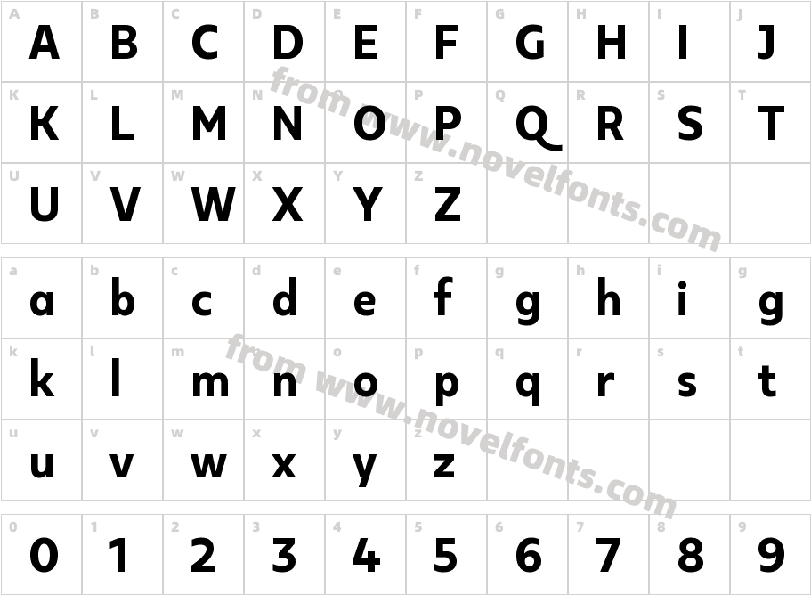 Kappa Display Extra BoldCharacter Map
