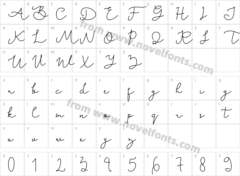 Karllia BoldCharacter Map