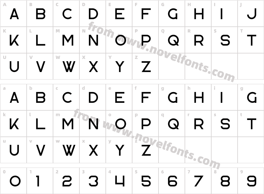 Kavo BoldCharacter Map