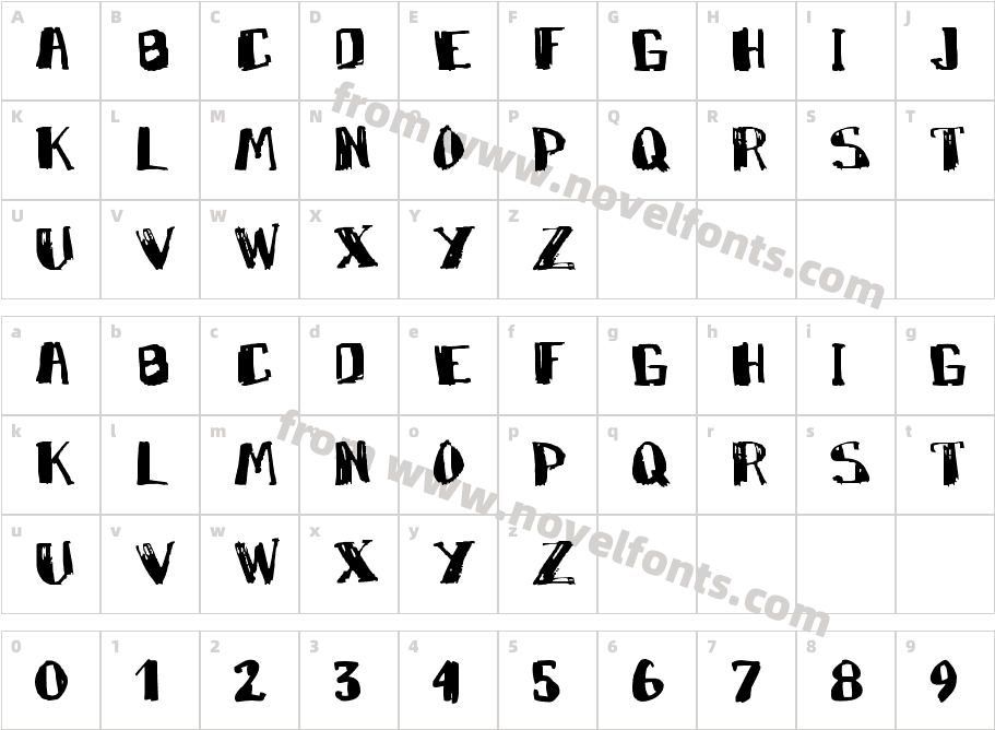 MarkyMarkerCharacter Map