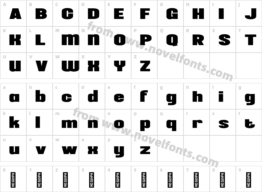 Kemio Extra ExpandedCharacter Map
