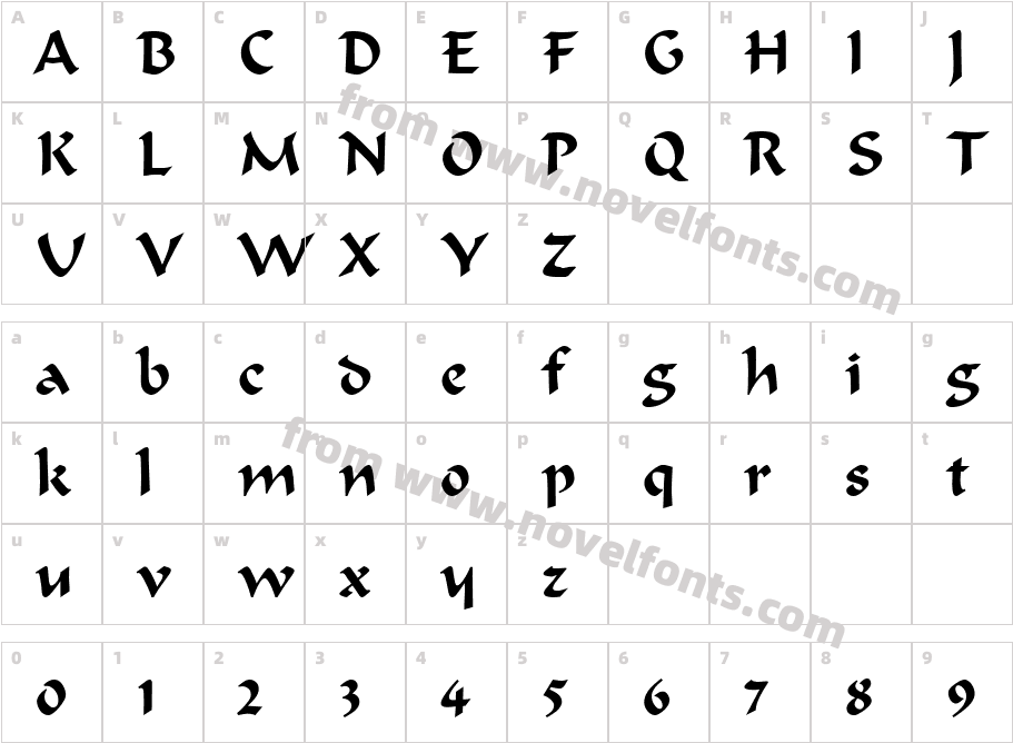 Marlin NormalCharacter Map