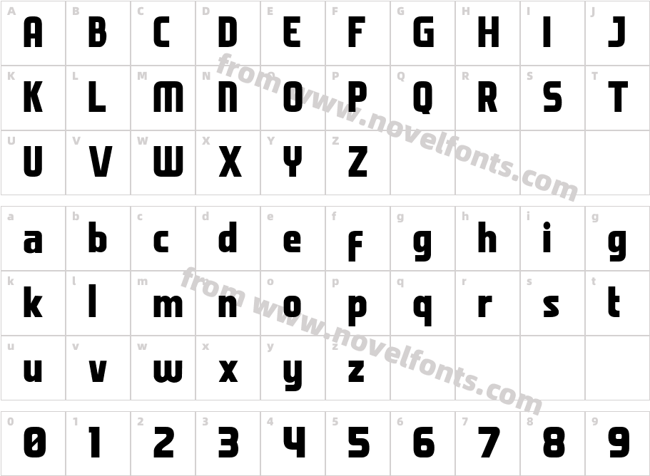 Kewi HeavyCharacter Map