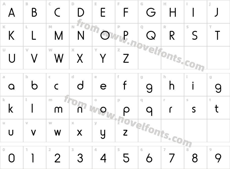 Kfont Pro SemiCharacter Map