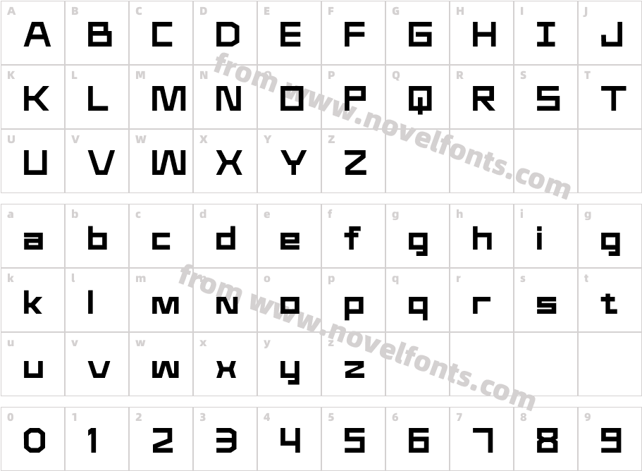 Kilomole BlackCharacter Map