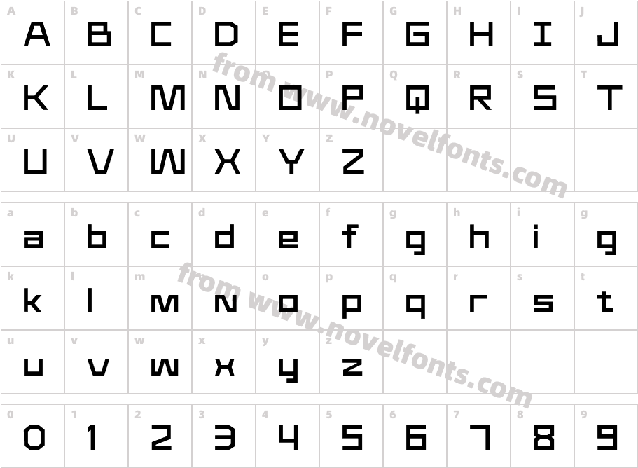 Kilomole BoldCharacter Map