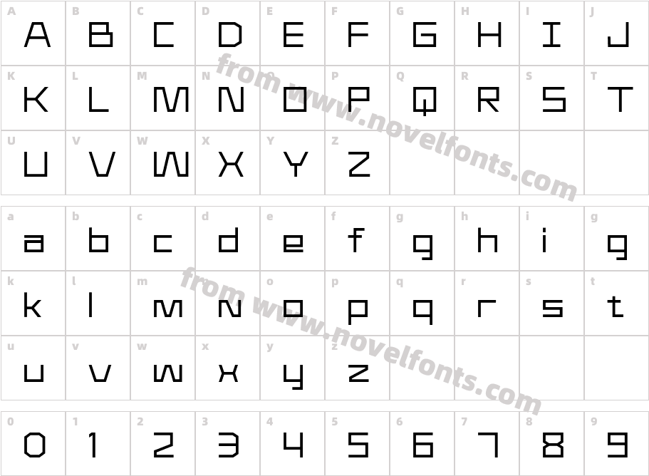 Kilomole LightCharacter Map