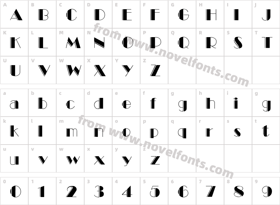 Marquee EngravedCharacter Map