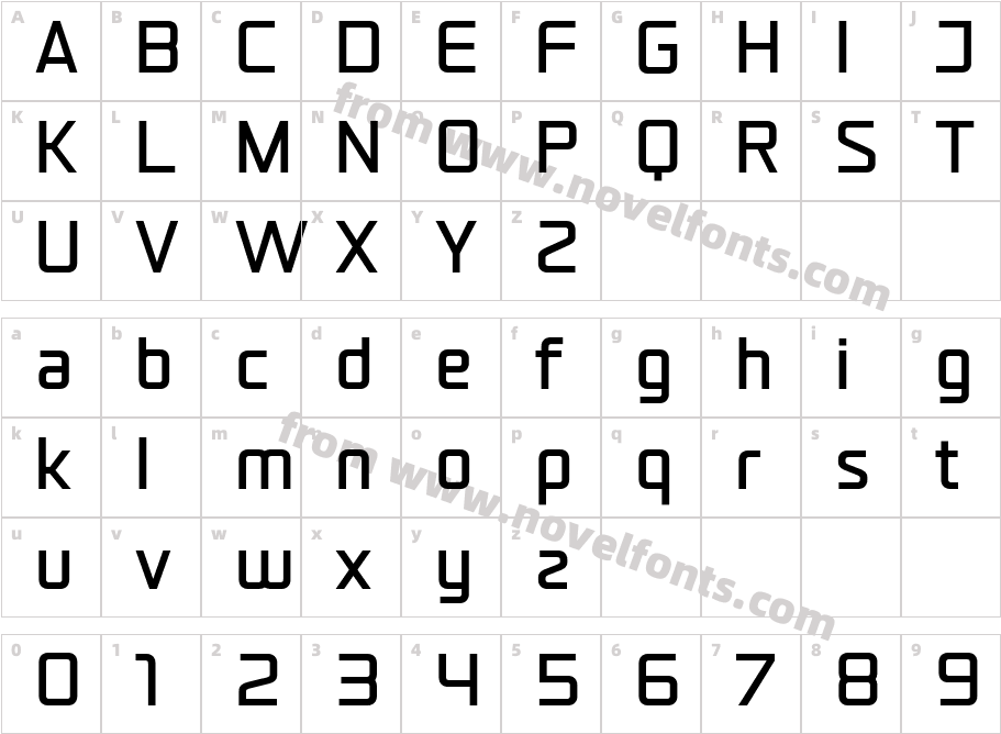 Kimoe SemiboldCharacter Map