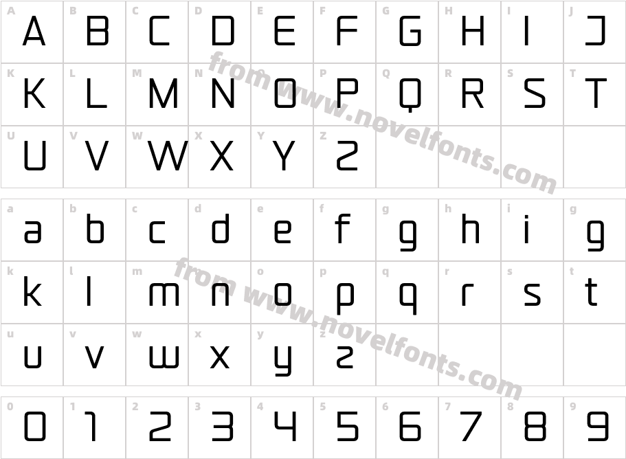 Kimoe Soft001 RegularCharacter Map