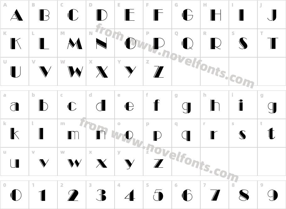 MarqueeEngravedCharacter Map