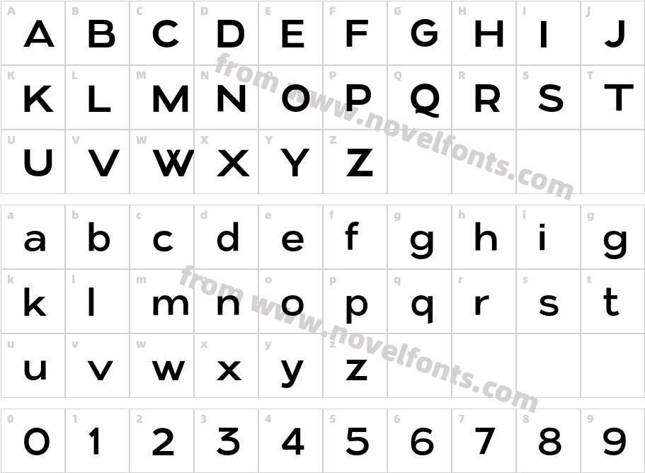 Kinship Sans W05 500Character Map