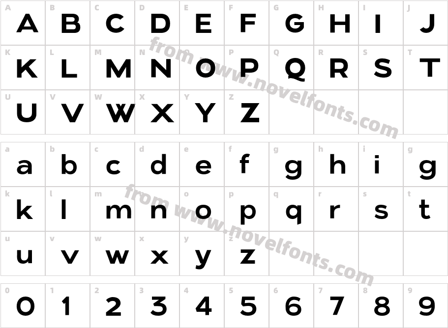 Kinship Sans W05 600Character Map
