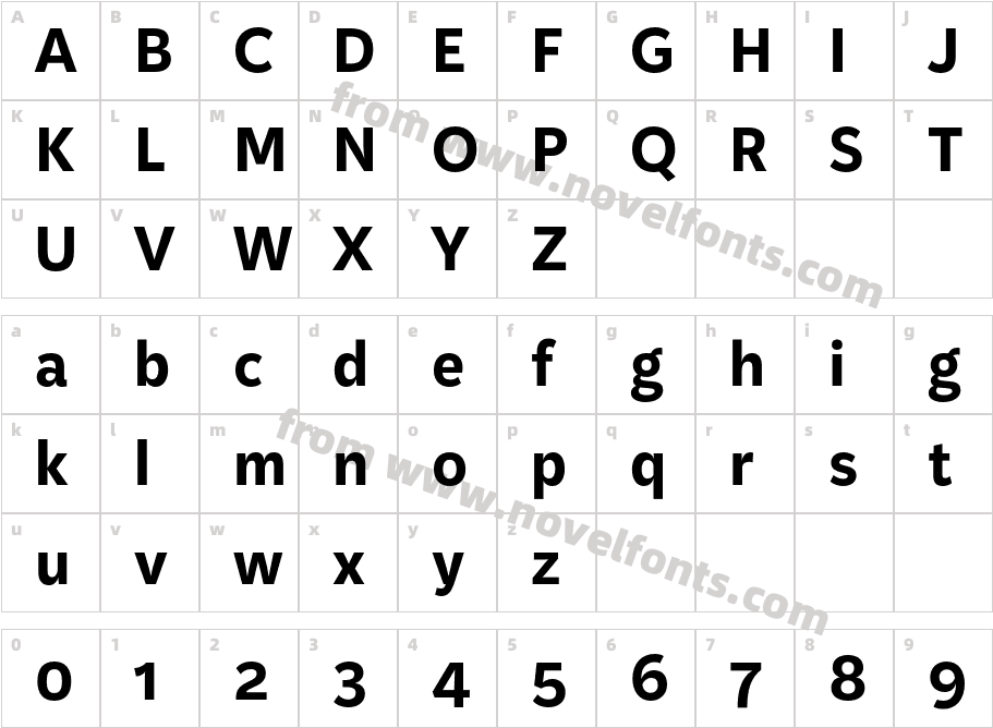 Kit Sans BoldCharacter Map