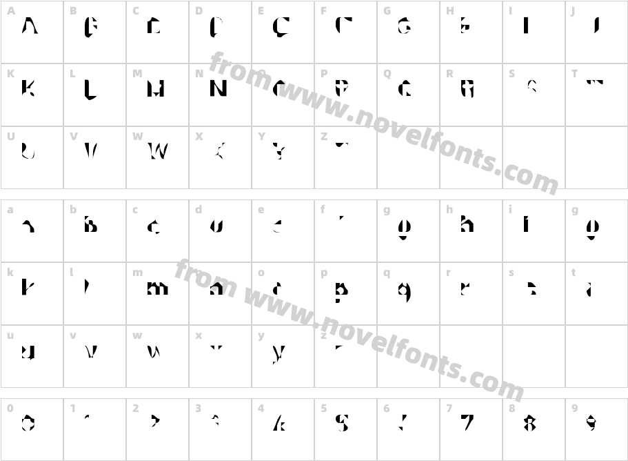 KnarkarsvinCharacter Map
