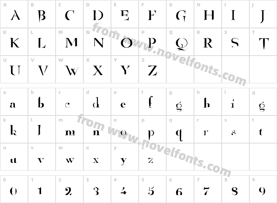 AngelizedCharacter Map