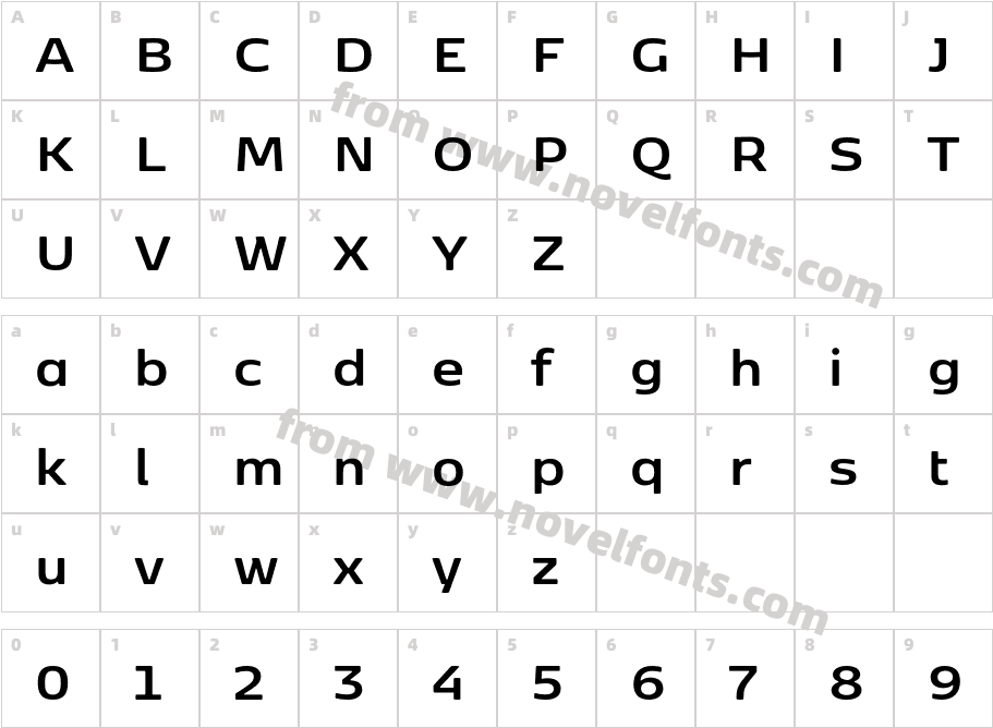 Kobenhavn Sans BoldCharacter Map
