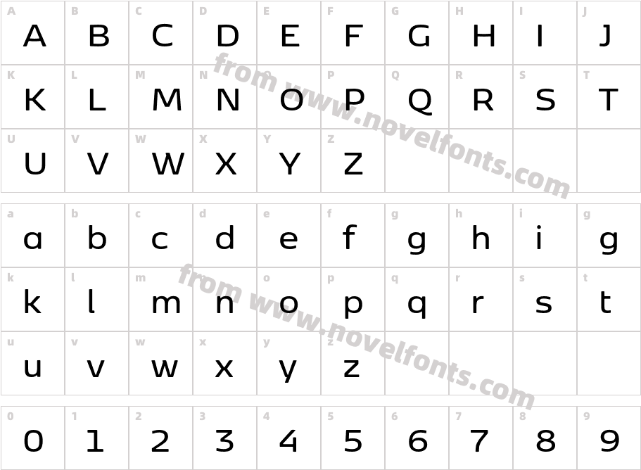 Kobenhavn Sans SemiboldCharacter Map