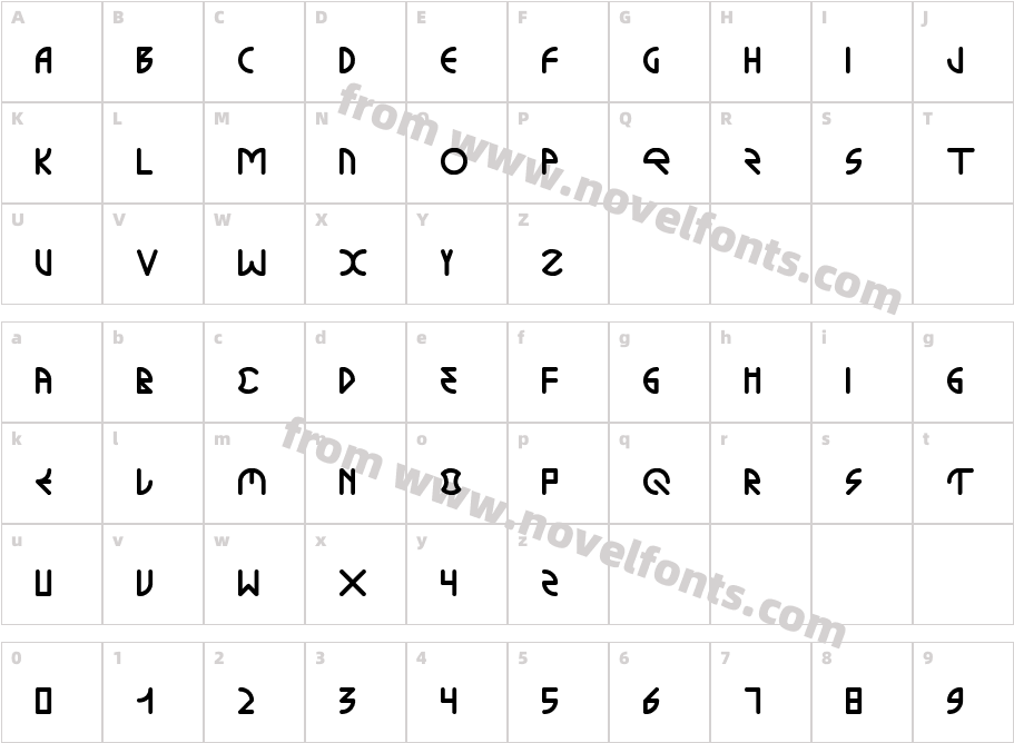 Kodein SolidCharacter Map