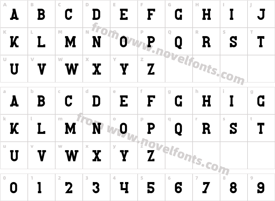 Kompot Slab RegularCharacter Map