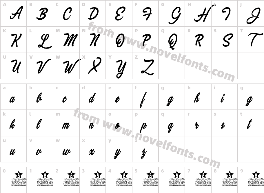 Marvelous Personal UseCharacter Map