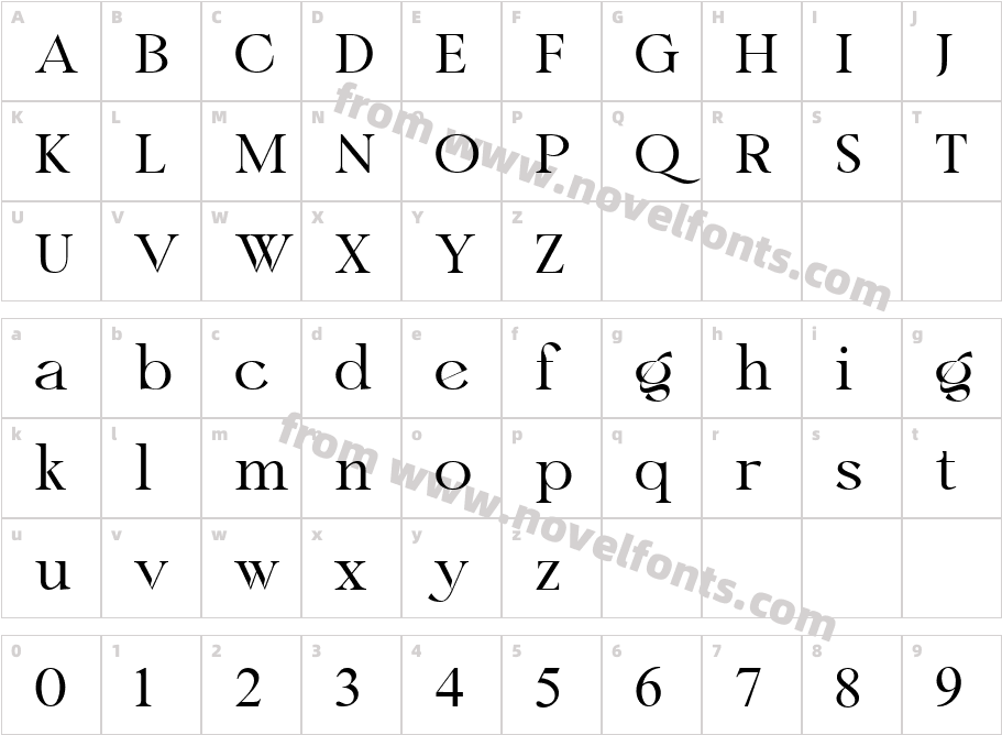 Kraton Font RegularCharacter Map