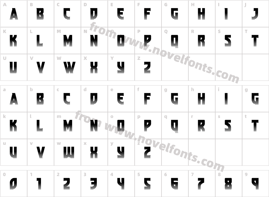 Kung Fu Master TwotoneCharacter Map