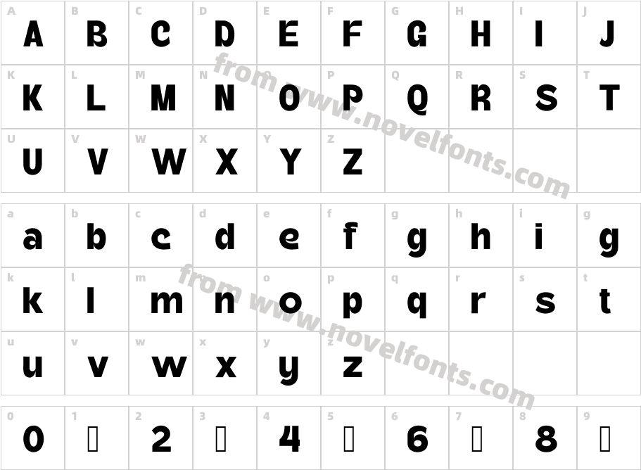 Kupertino Personal UseCharacter Map