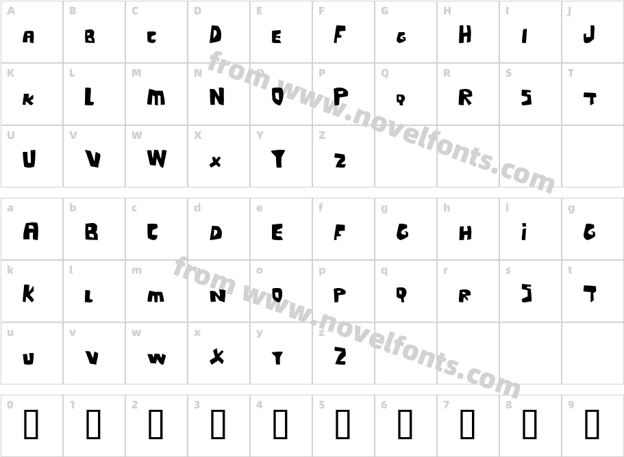 L' InconnuCharacter Map