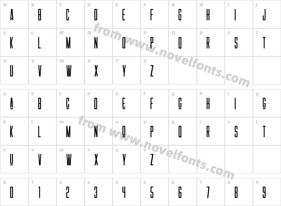 LAS VALLES Rounded 1Character Map